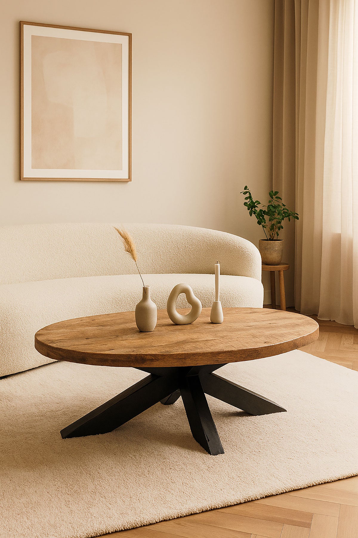 Salontafel Eva Rustic -  Oval