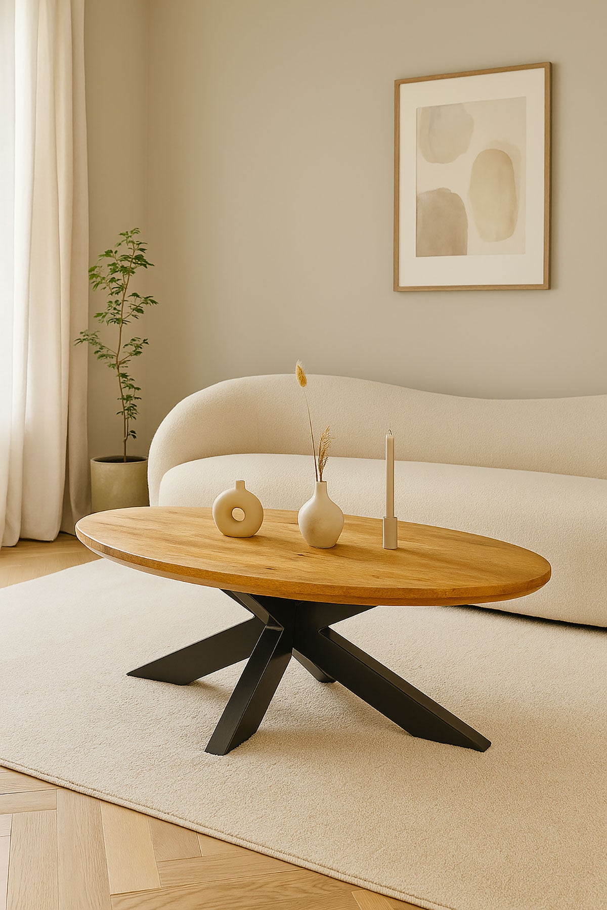 Salontafel Lotte Natural - Oval
