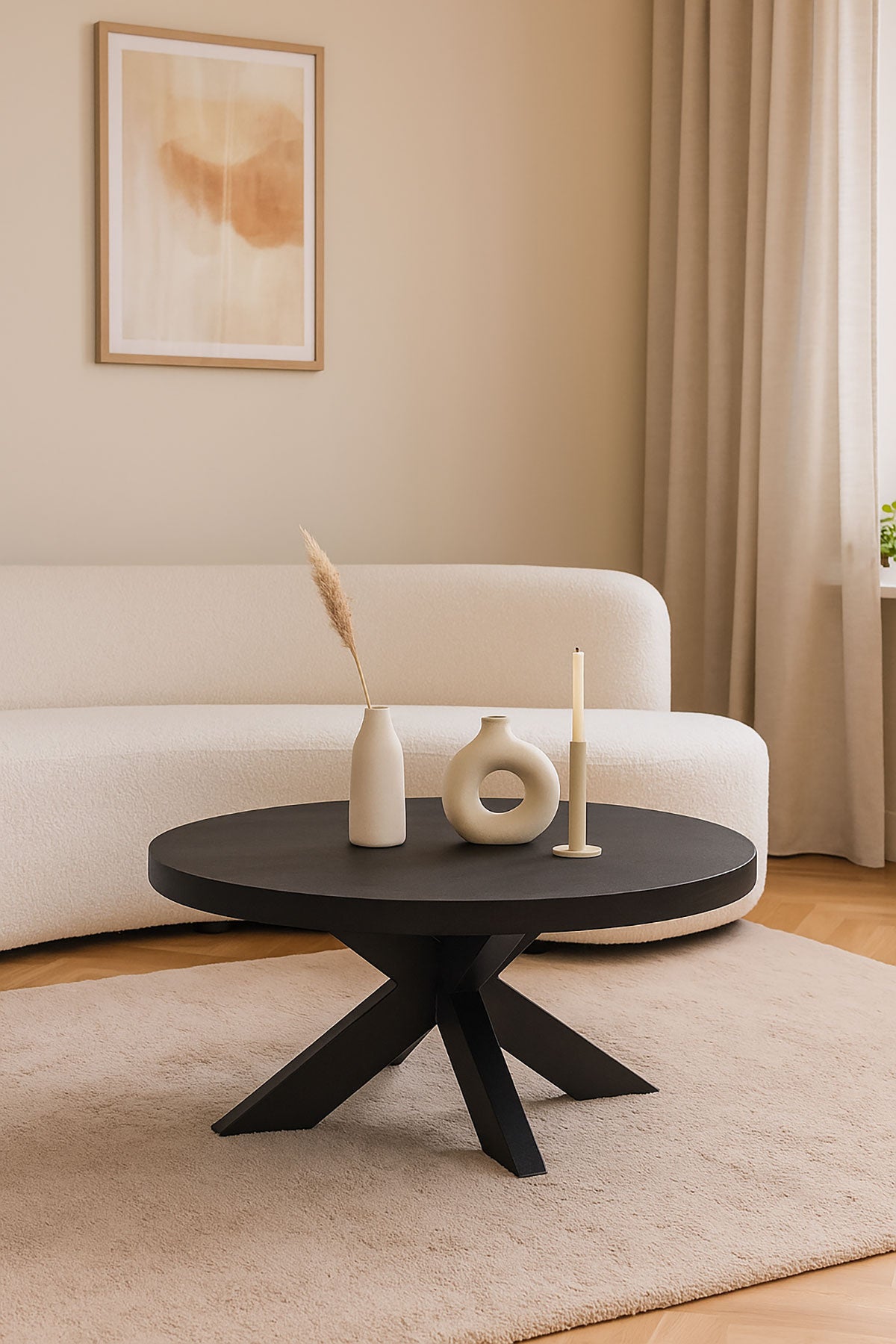 Salontafel Luca Black - Round