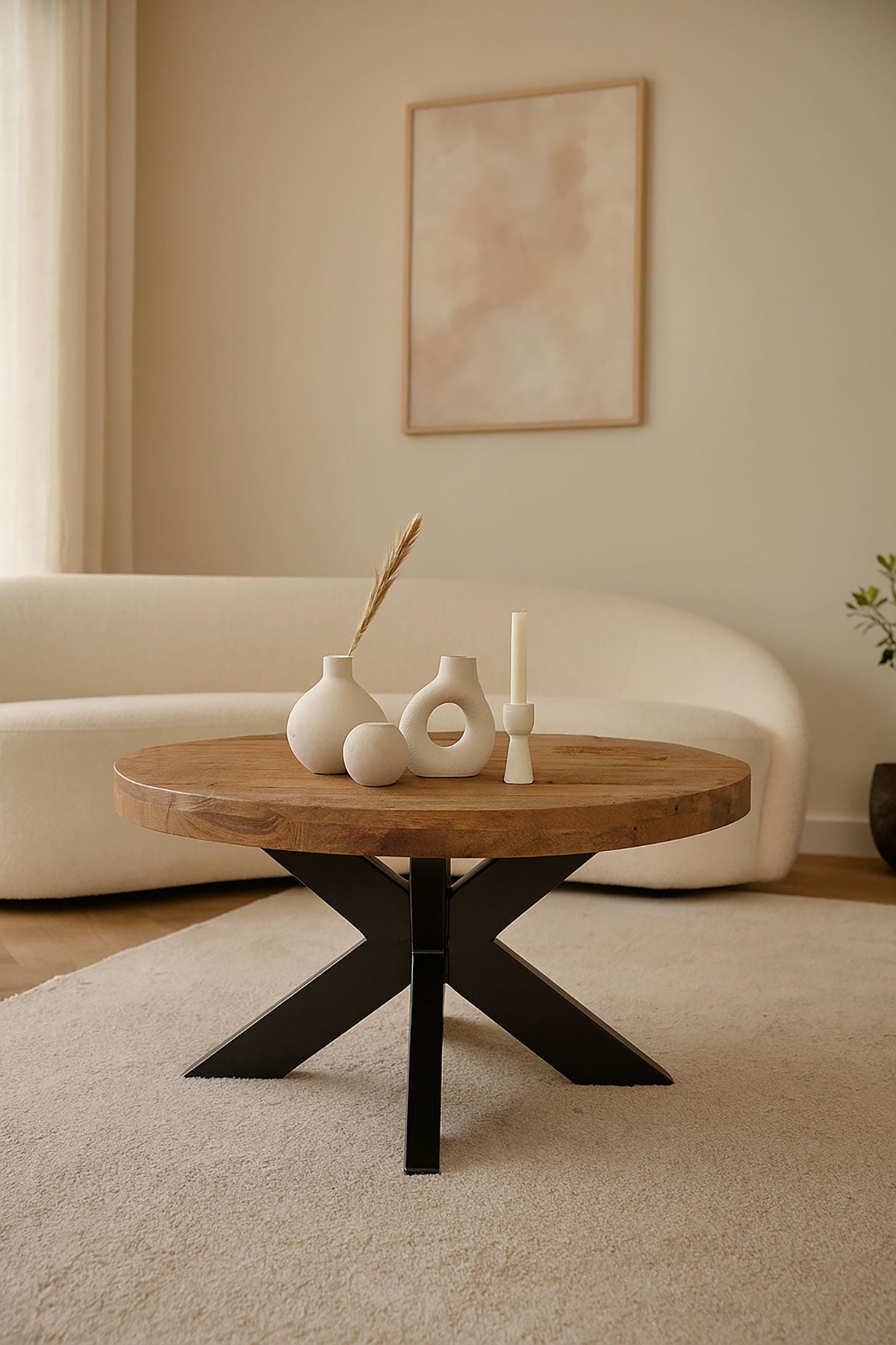 Salontafel Luca Rustic - Round