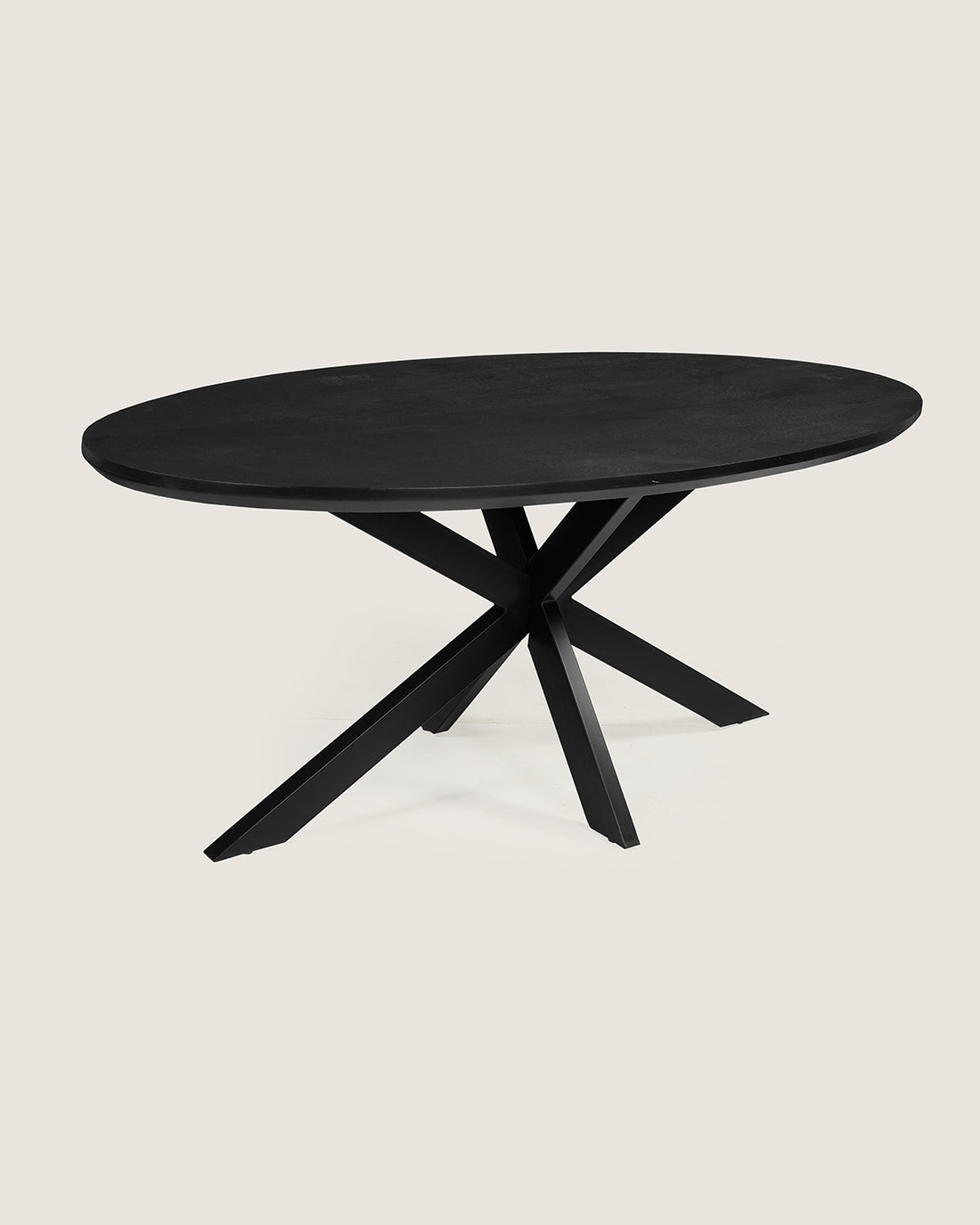 Eettafel Lotte Black with Matrix Leg - Oval | 160 cm