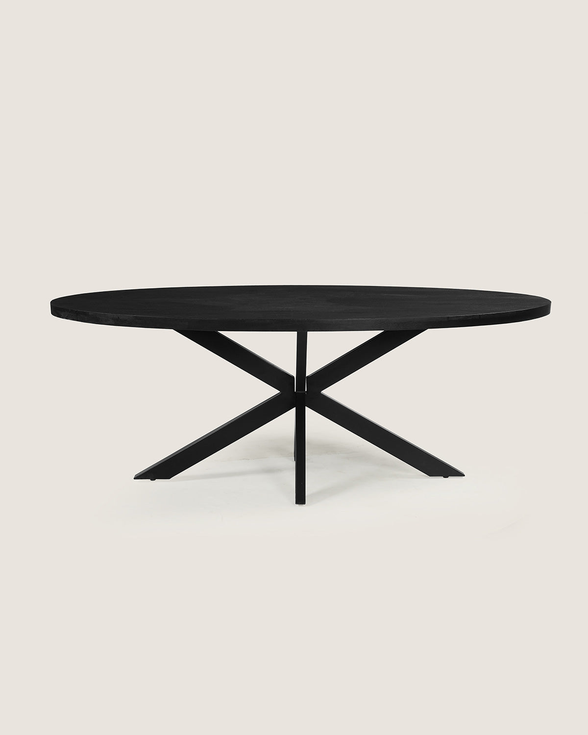 Eettafel Eva Black - Oval | 140 cm
