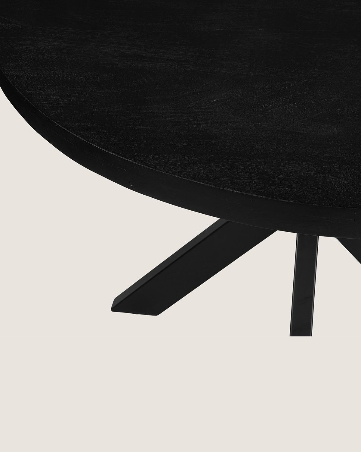Eettafel Luca  Black - Round | 100 cm