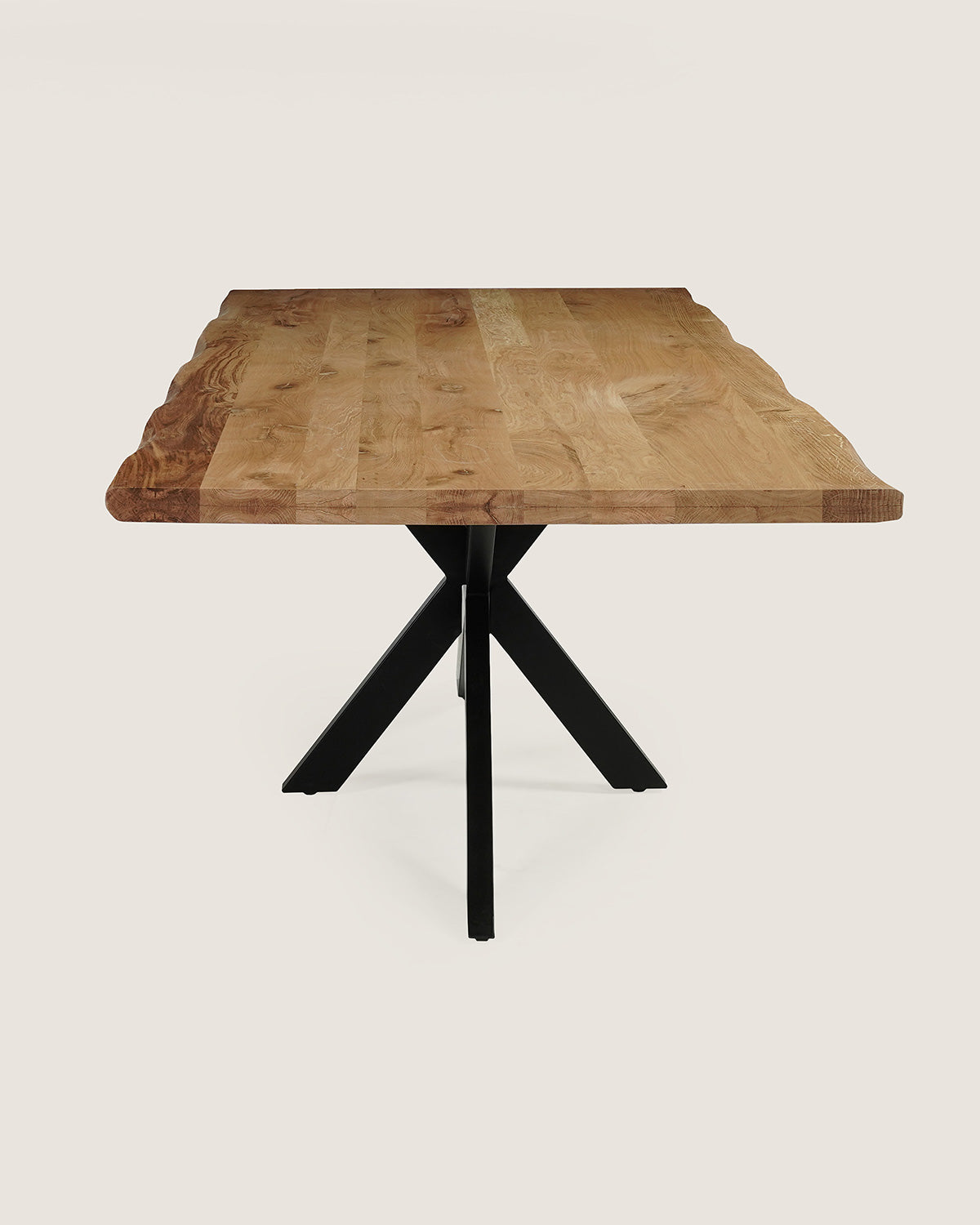 Eettafel Zoe Natural with Matrix Leg - Live Edge | 160 cm