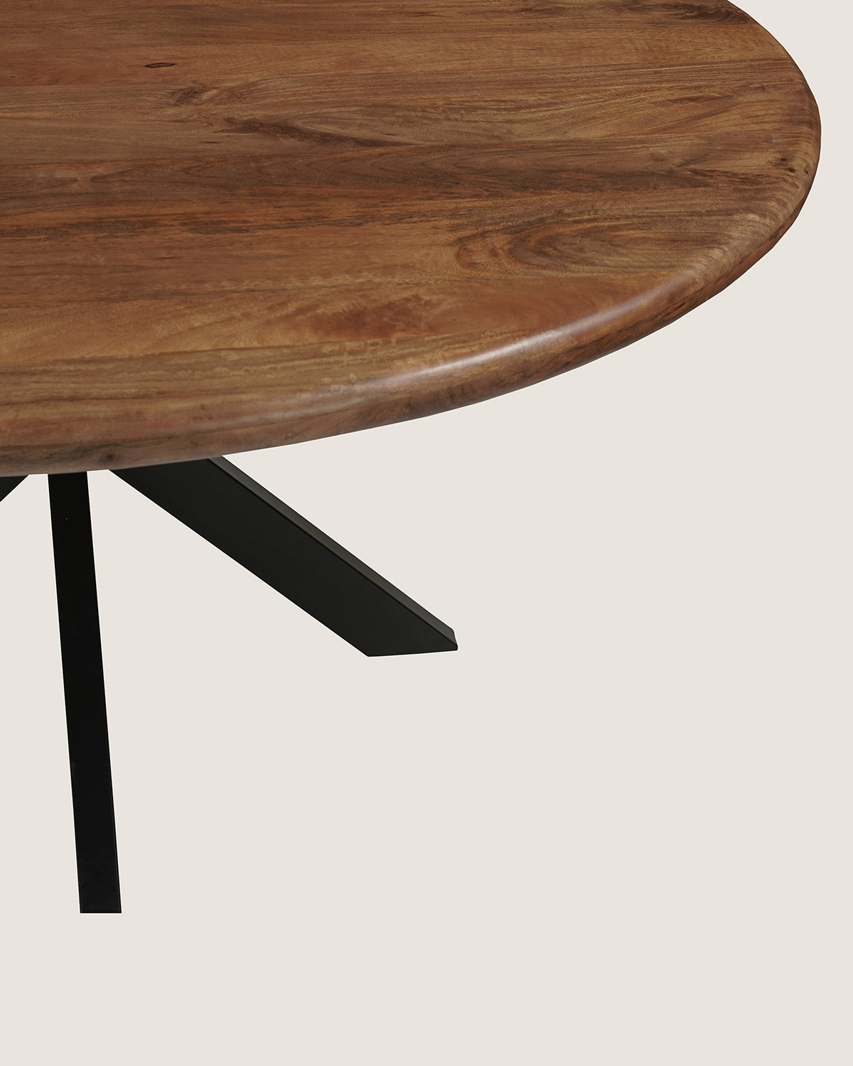 Cora Dining Table Brown with Matrix Legs – Round | 100 cm