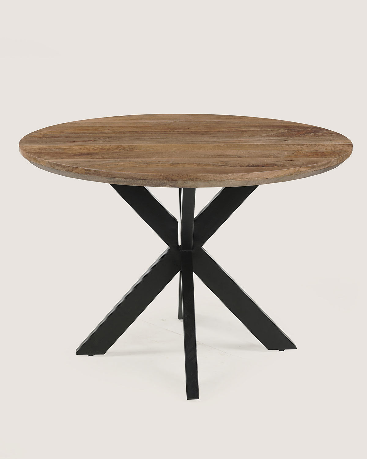 Eettafel Tessa Brown met Matrix-poot - Rond