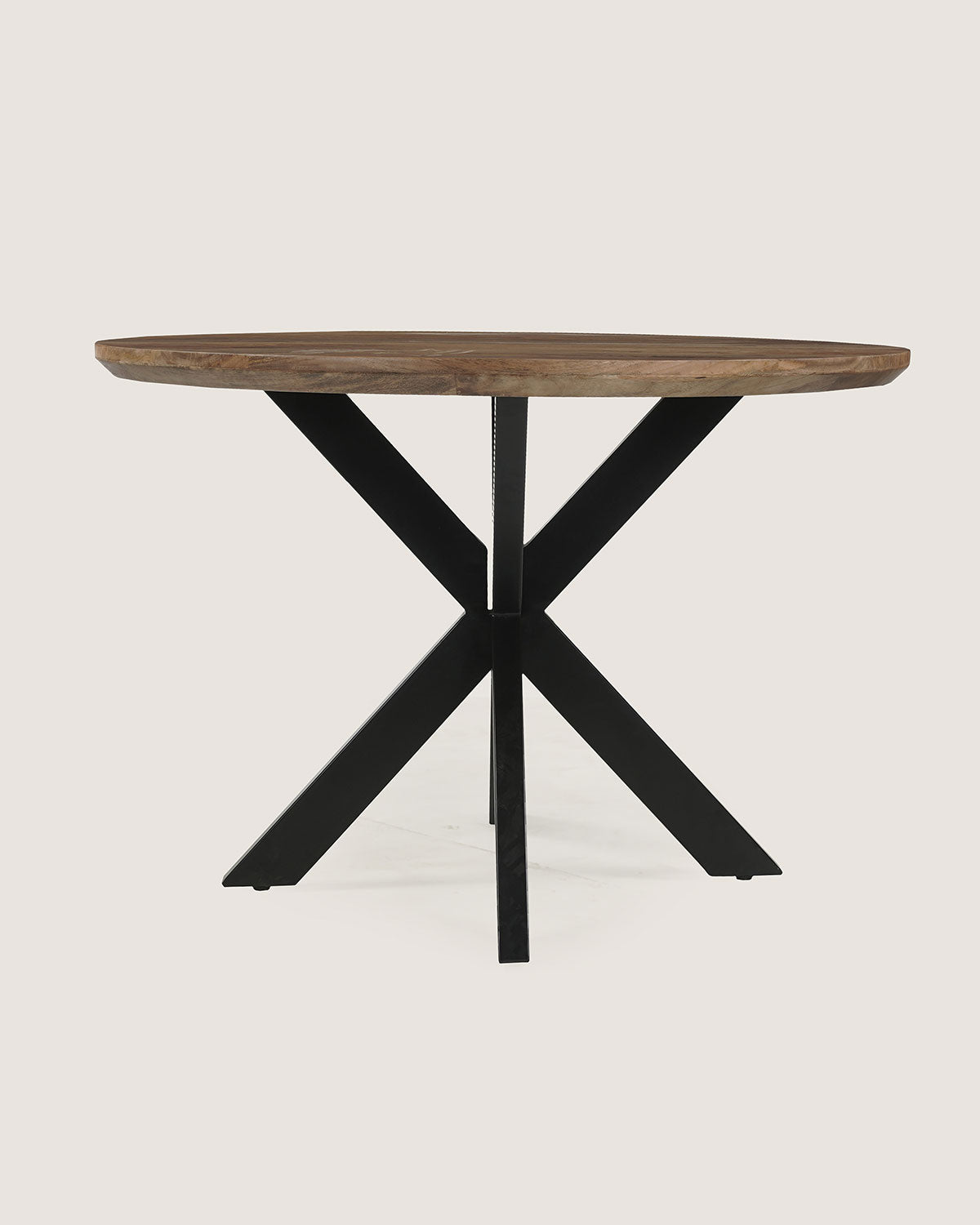 Eettafel Tessa Brown met Matrix-poot - Rond