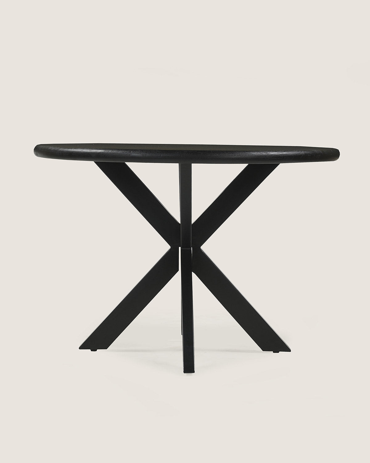 Eettafel Cora Black with Matrix Legs - Round | 100 cm