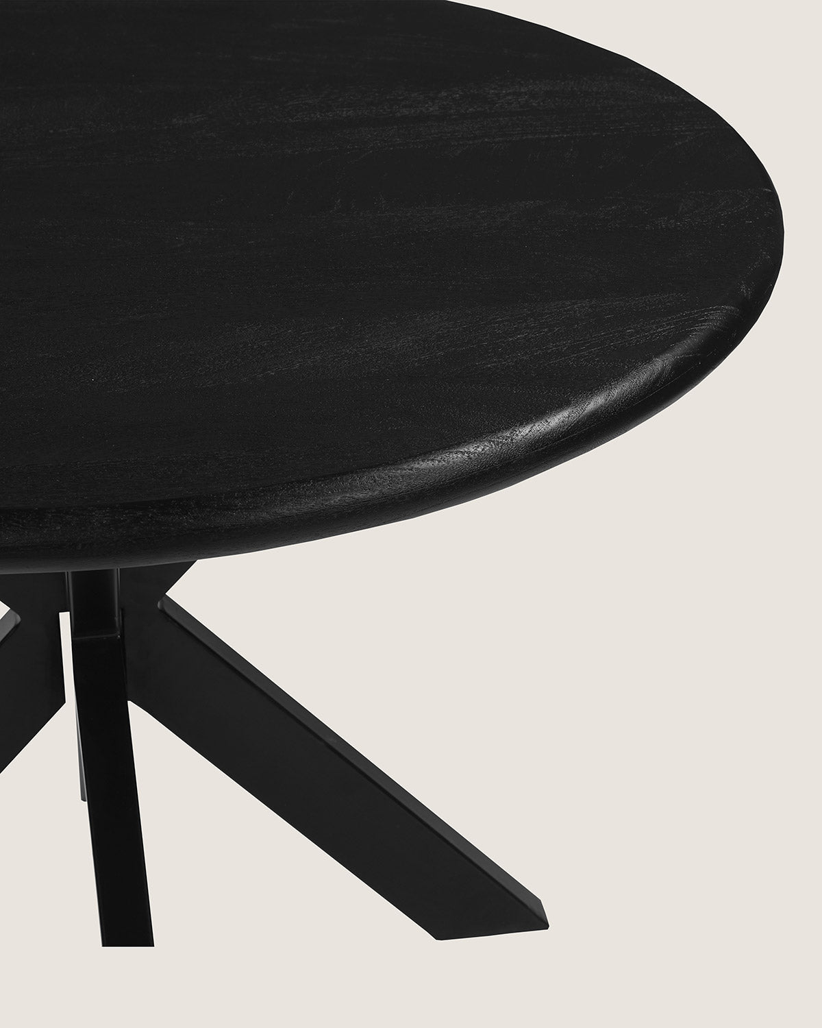 Eettafel Cora Black with Matrix Legs - Round | 100 cm