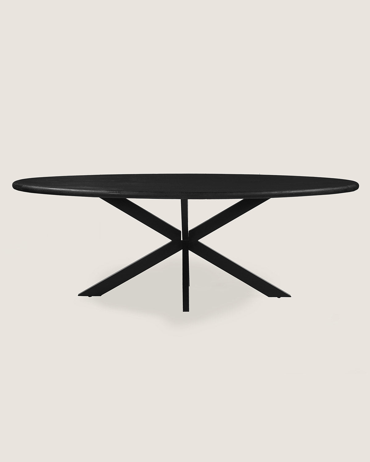 Eettafel Noah Black with Matrix Legs - Oval | 160 cm