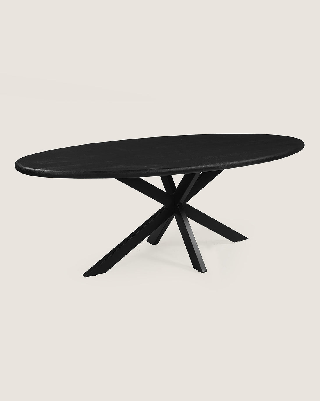 Eettafel Noah Black with Matrix Legs - Oval | 160 cm
