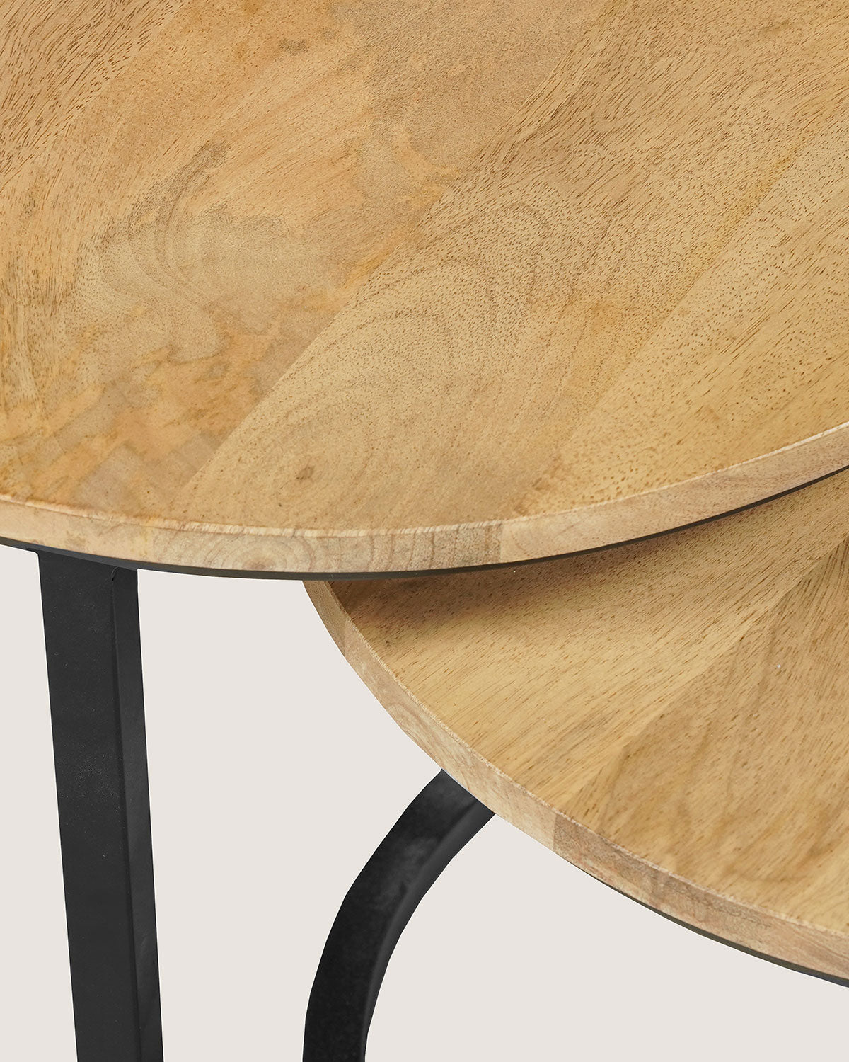 Salontafel Silas Natural - Round | Set van 2