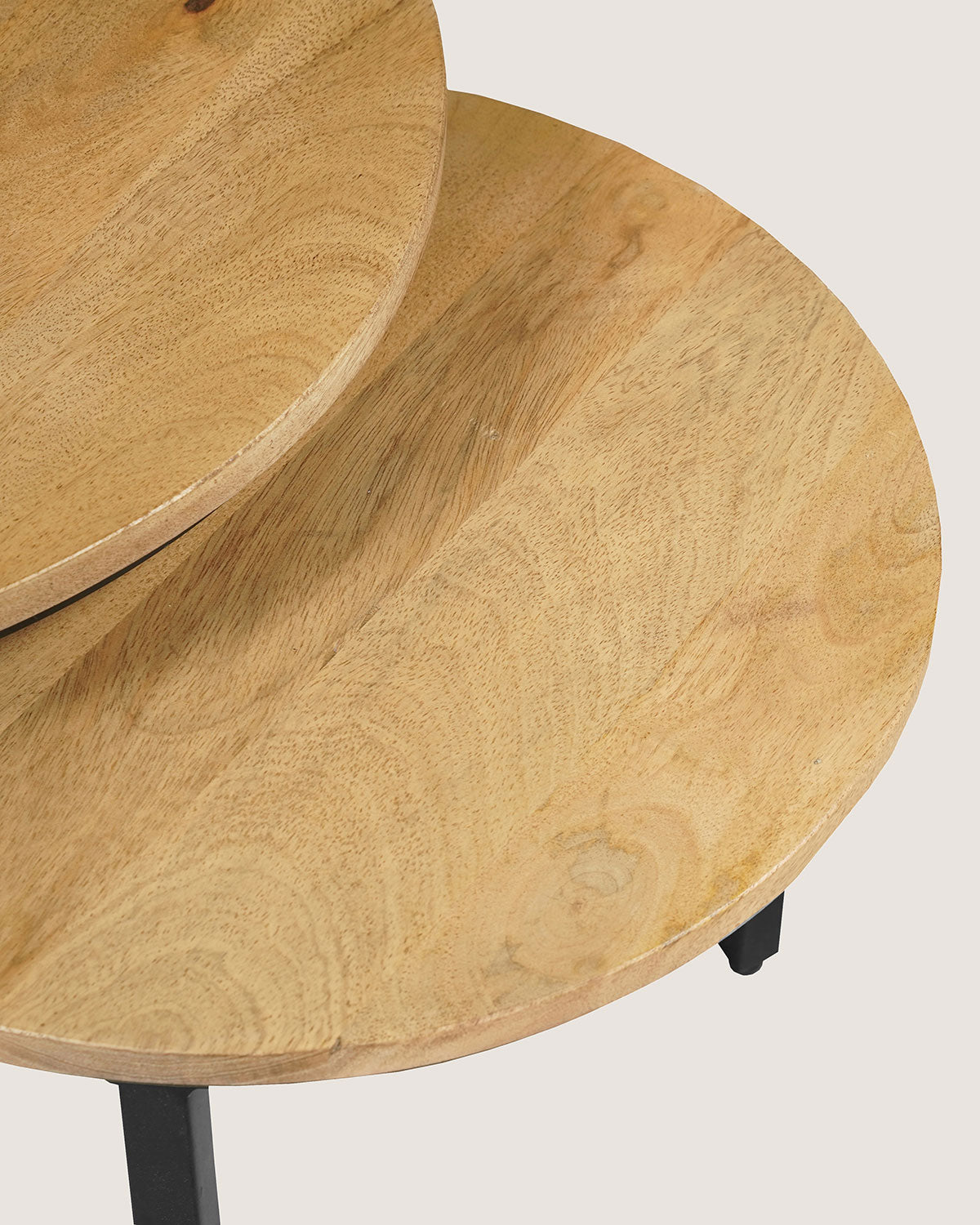 Salontafel Silas Natural - Round | Set van 2