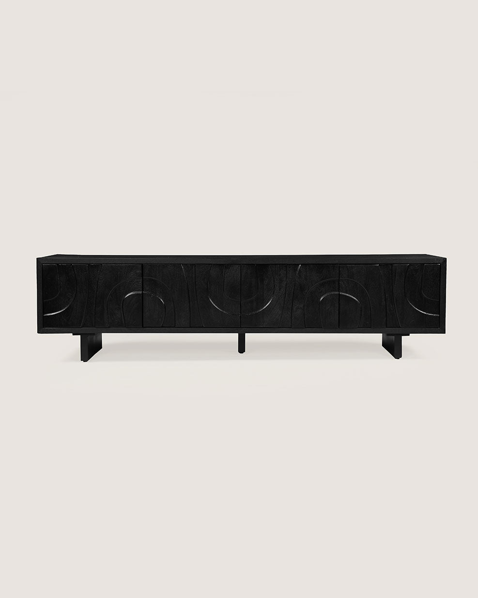 Tv-meubel Maya zwart – 4 Deuren | 200 cm