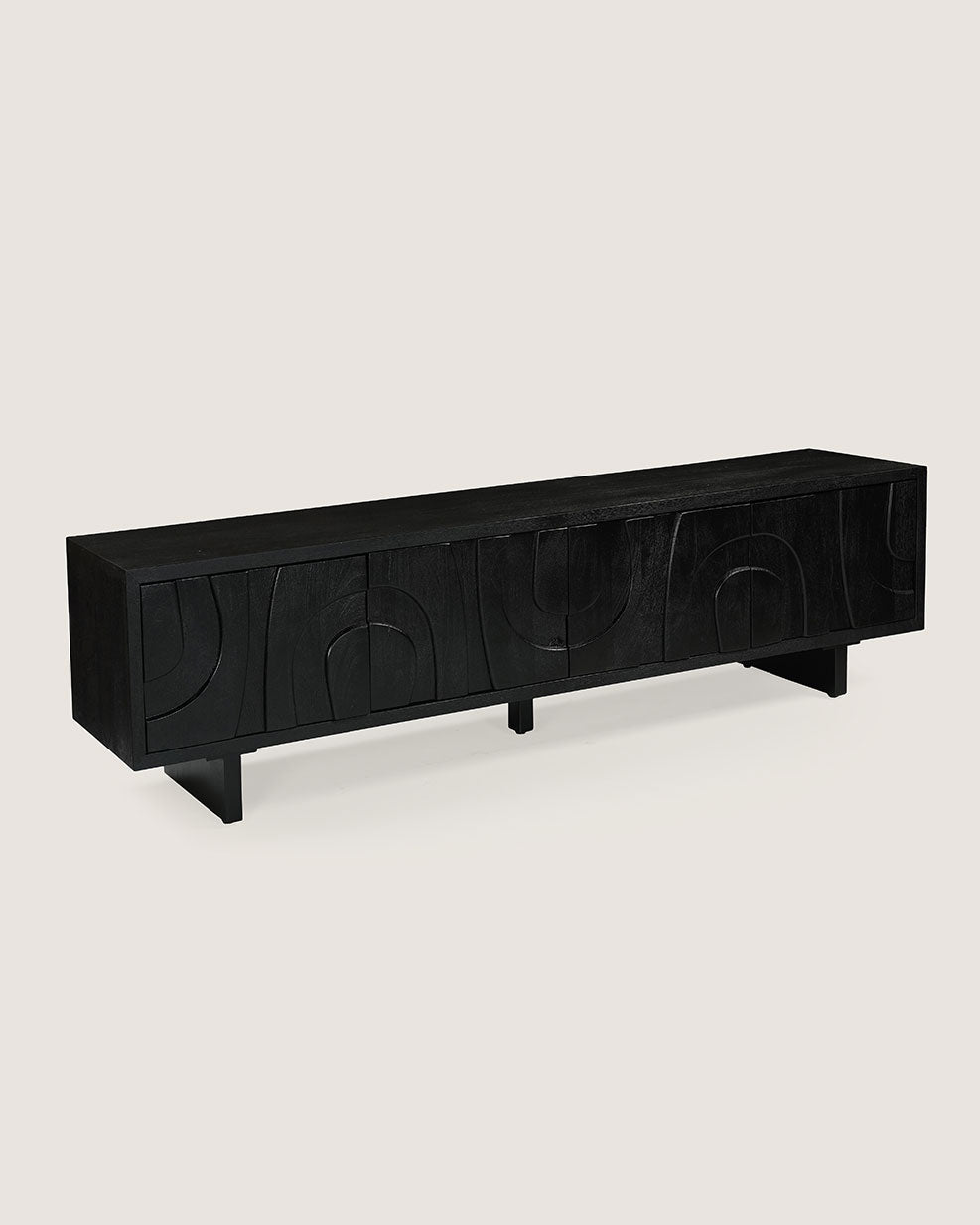 Tv-meubel Maya zwart – 4 Deuren | 200 cm