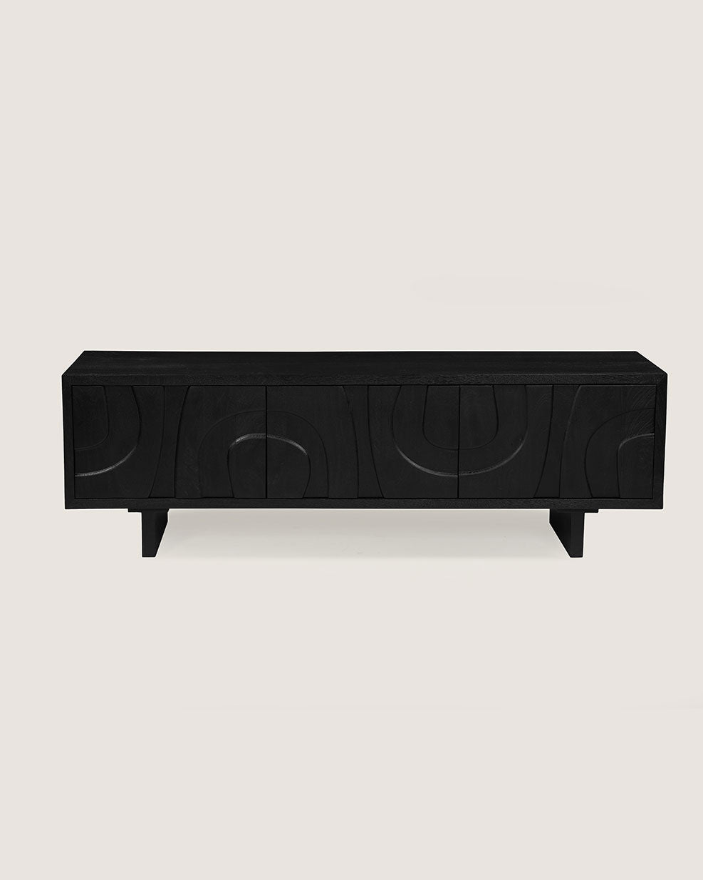 Tv-meubel Maya zwart – 3 Deuren | 160 cm