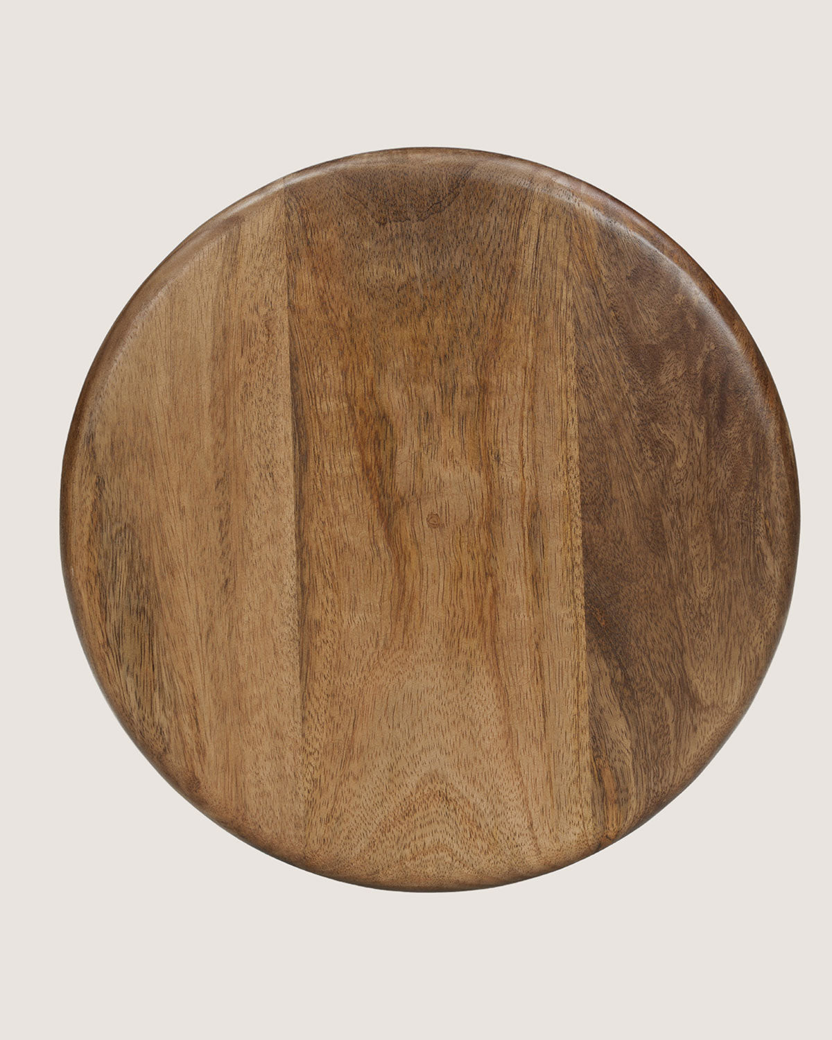 Mangohouten bijzettafel Hennie bruin – rond | 35 cm