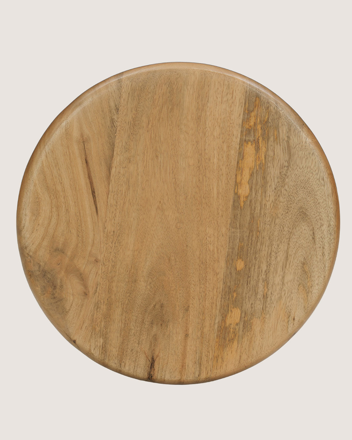 Mangohouten bijzettafel Hennie naturel – rond | 35 cm