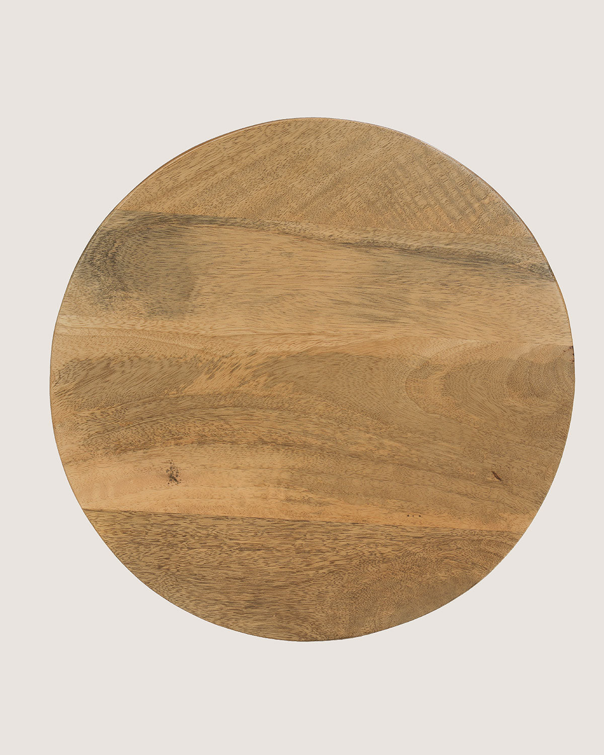 Mangohouten bijzettafel Hannah naturel – rond | 38 cm