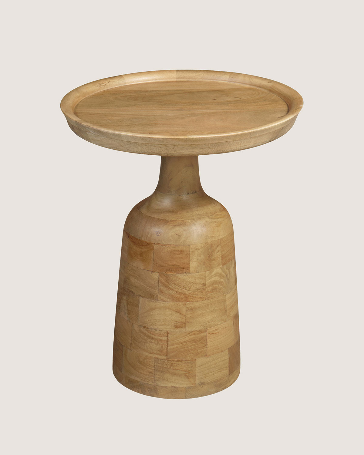 Pennie Mango Wood Side Table Natural – Round | 45 cm