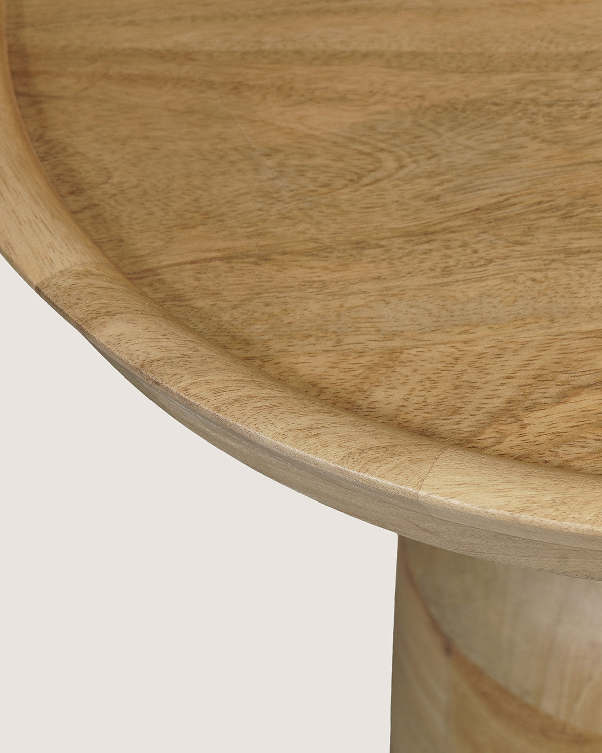 Pennie Mango Wood Side Table Natural – Round | 45 cm