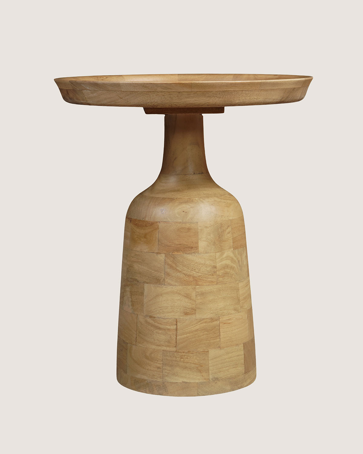 Pennie Mango Wood Side Table Natural – Round | 45 cm