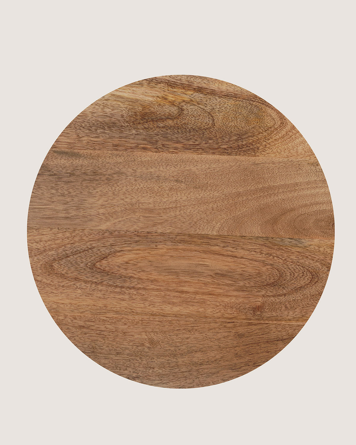 Mangohouten bijzettafel Patty bruin – rond | 34 cm