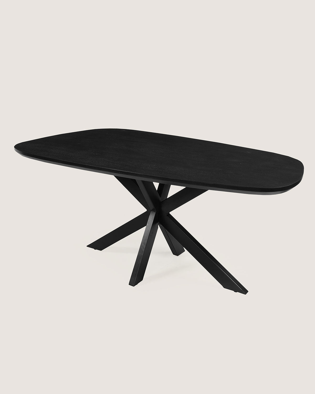 Eettafel Theo Black with Matrix Leg - Organic | 180 cm