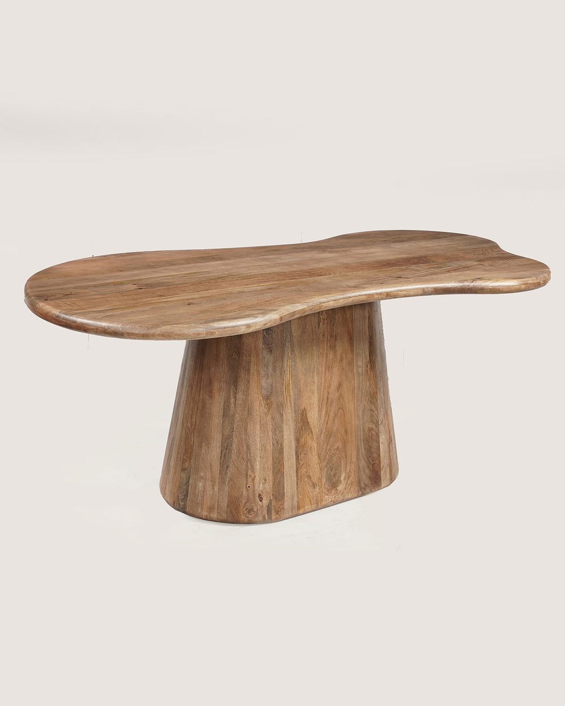 Eettafel Leo Brown with Monolithic Leg - Organic | 200 cm