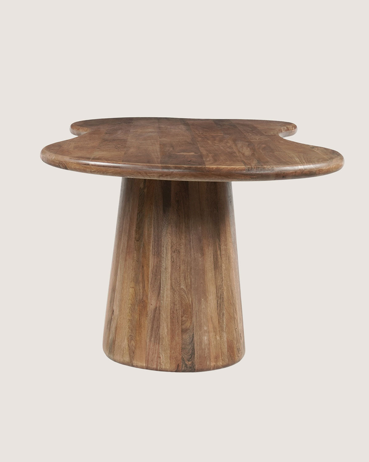 Eettafel Leo Brown with Monolithic Leg - Organic | 200 cm