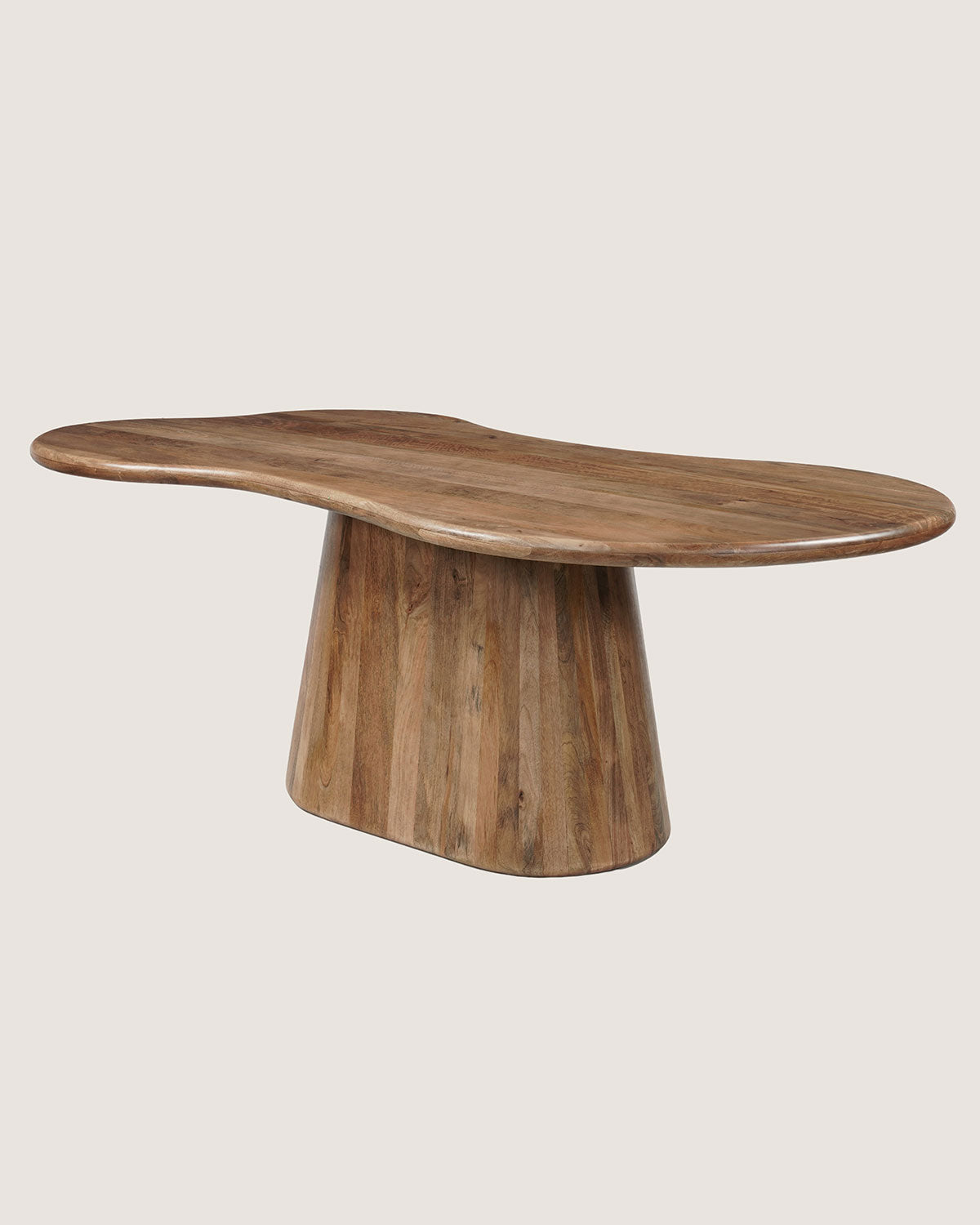 Eettafel Leo Brown with Monolithic Leg - Organic | 200 cm