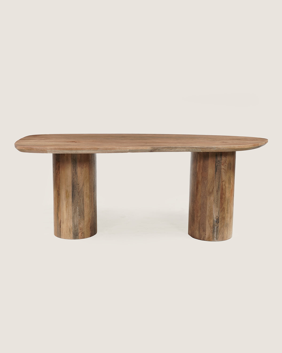 Eettafel Aurora  Brown with Column Legs - Organic | 240 cm