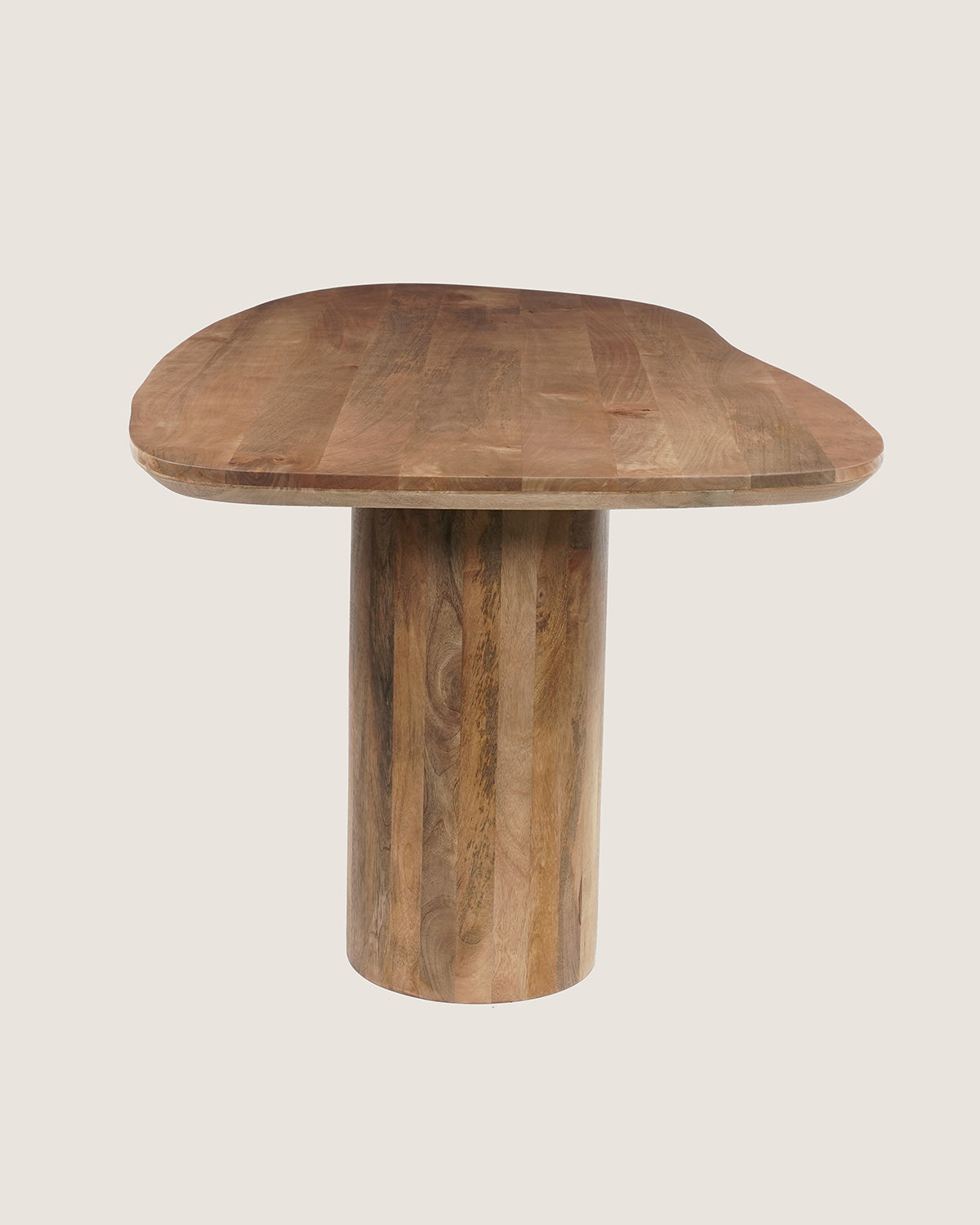 Eettafel Aurora  Brown with Column Legs - Organic | 240 cm