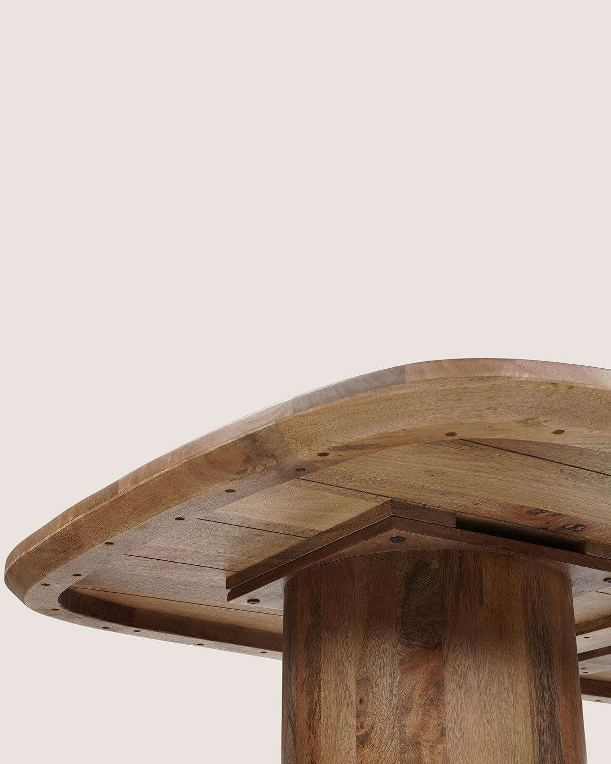 Eettafel Aurora  Brown with Column Legs - Organic | 240 cm