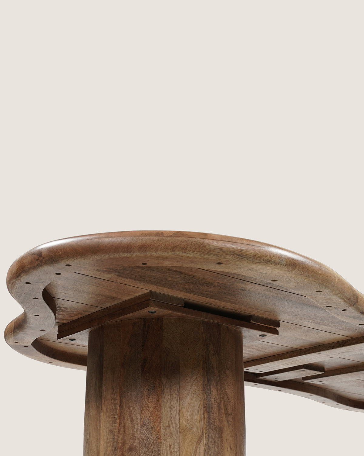 Eettafel Leo Brown with Column Leg - Organic | 200 cm