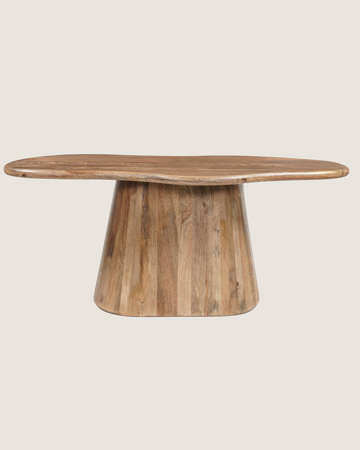 Eettafel Felix Brown with  Monolithic leg - Organic | 180 cm