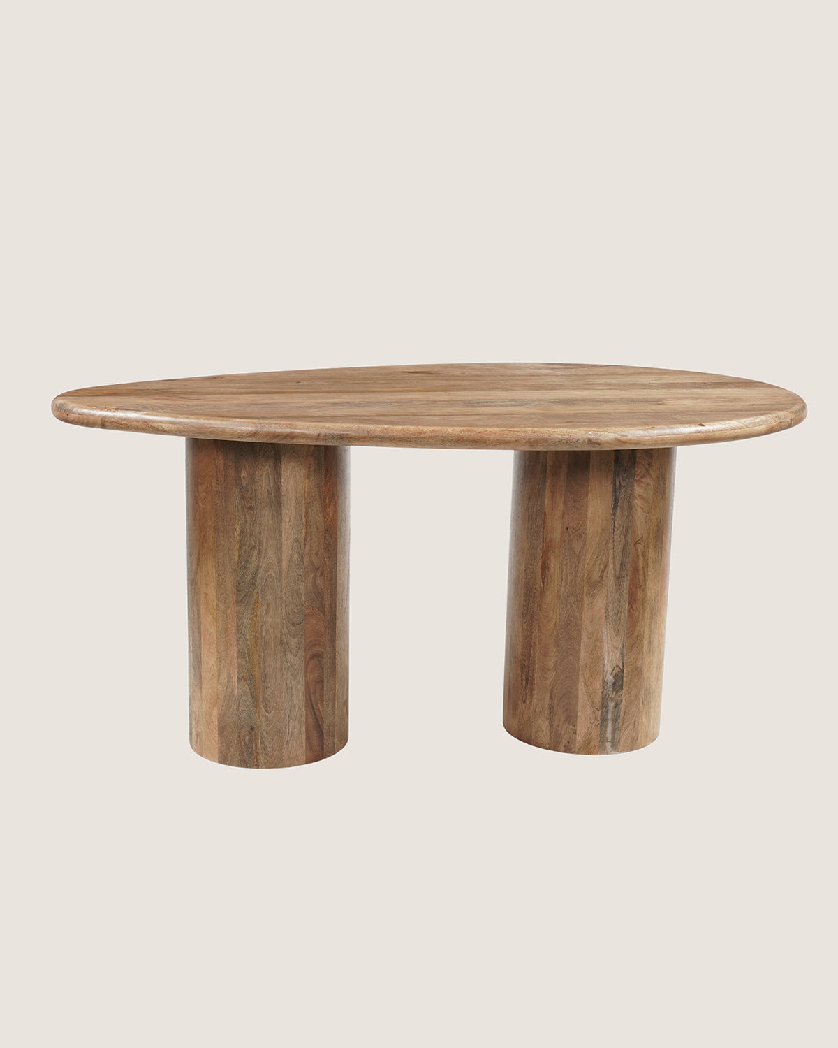 Eettafel Lily Brown with Column Leg - Organic | 160 cm
