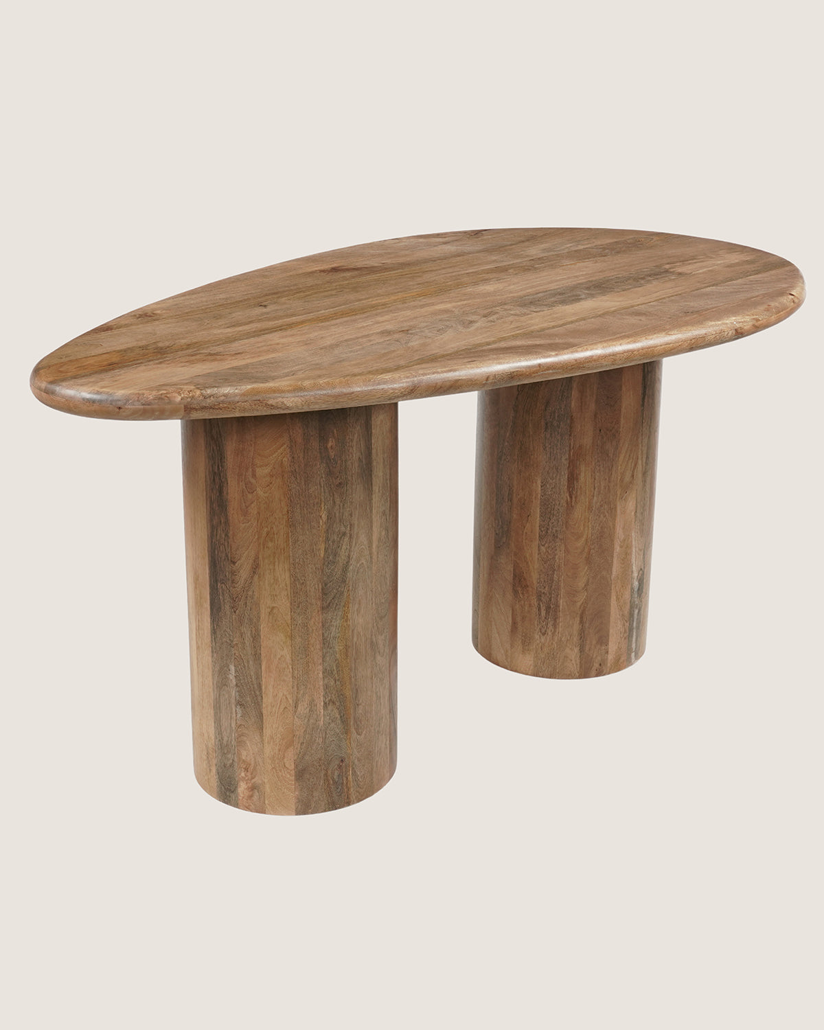 Eettafel Lily Brown with Column Leg - Organic | 160 cm