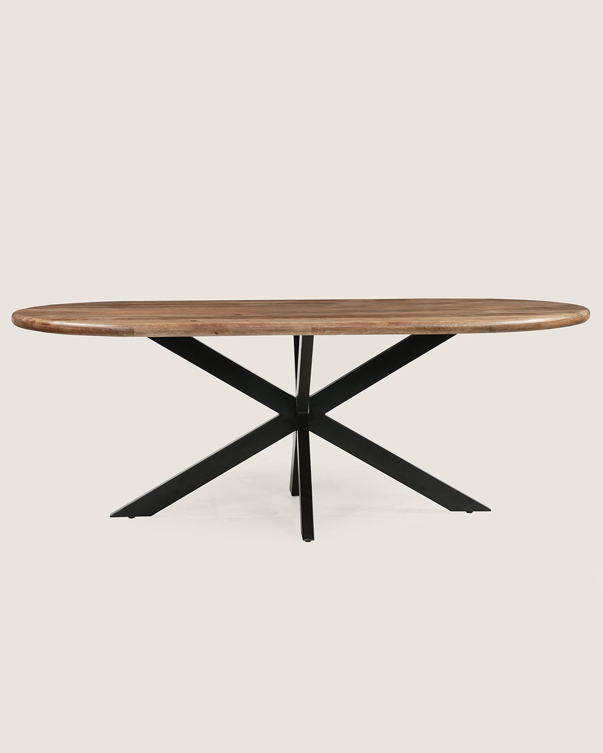 Eettafel Leah Brown with Matrix Leg - Oval, 200cm