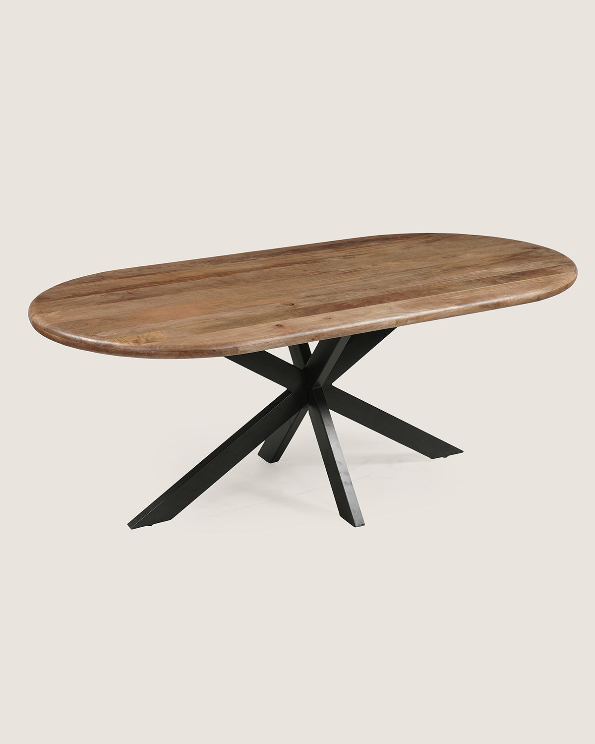 Eettafel Leah Brown with Matrix Leg - Oval, 200cm
