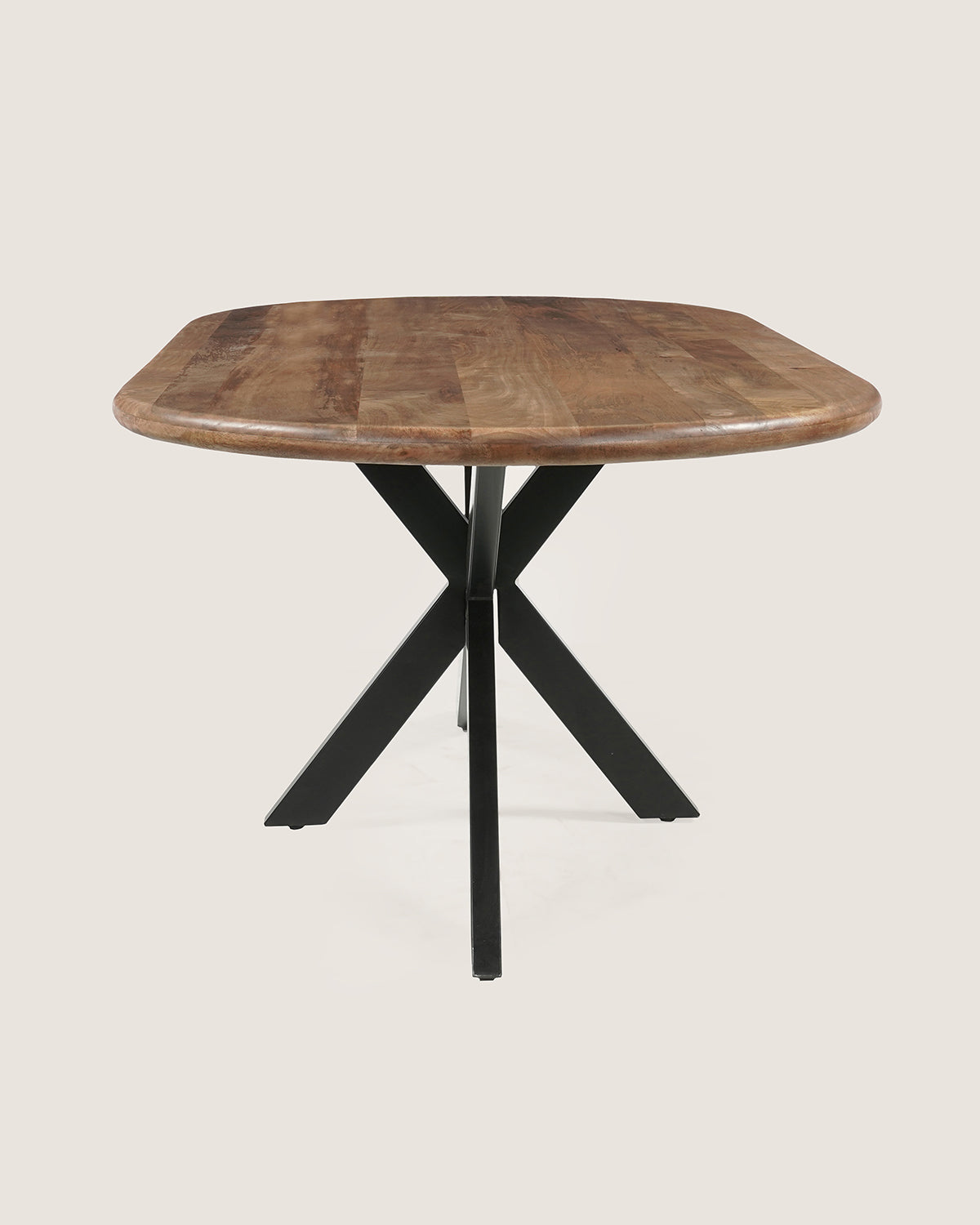 Eettafel Leah Brown with Matrix Leg - Oval, 200cm