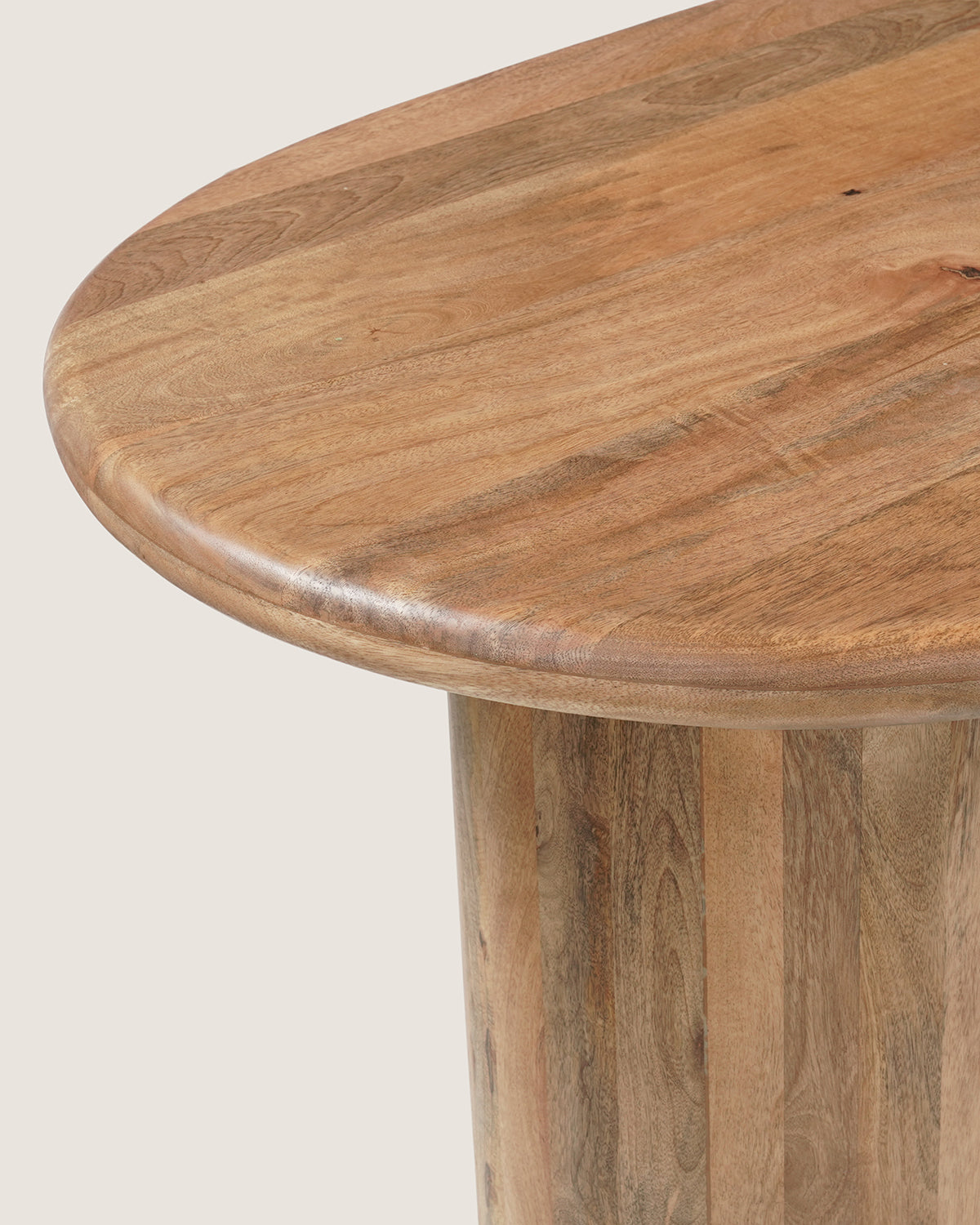 Eettafel Simon Brown with Column Leg - Organic | 180 cm