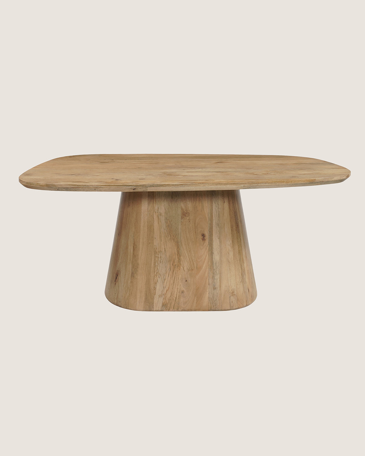 Eettafel Theo Natural with Monolithic Leg - Organic | 180 cm