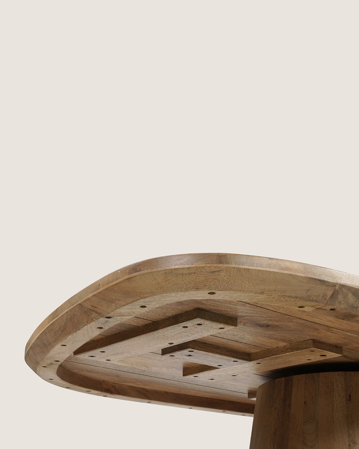 Eettafel Theo Natural with Monolithic Leg - Organic | 180 cm