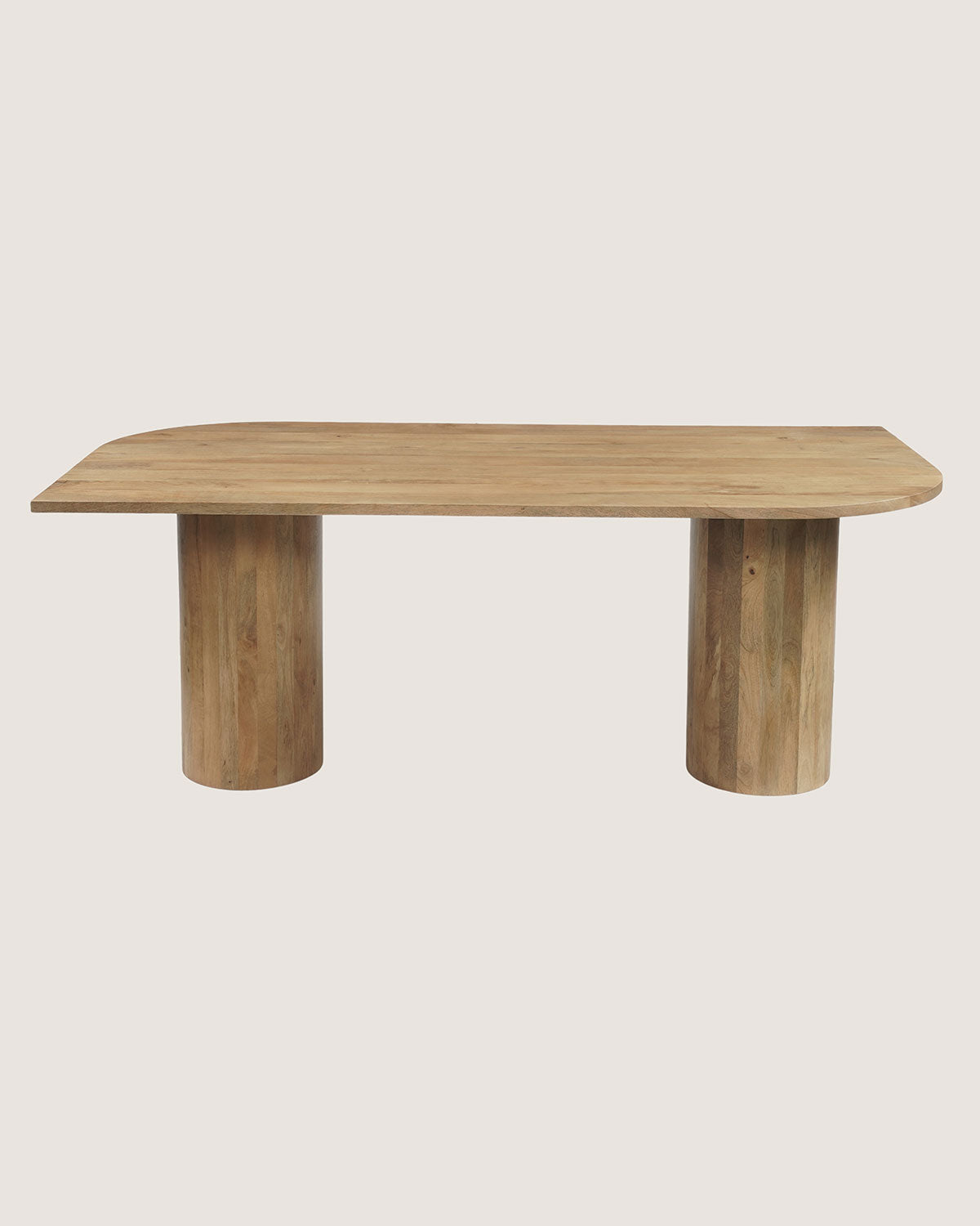 Eettafel Ella Natural with Column Legs - Organic | 200 cm