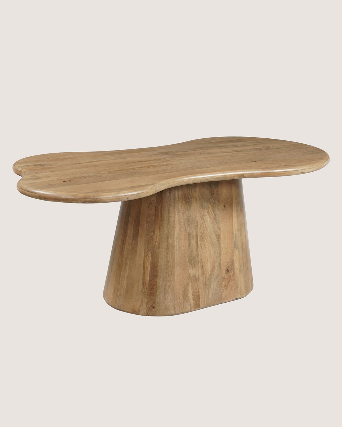 Eettafel Leo Natural with Monolithic leg- Organic | 200 cm