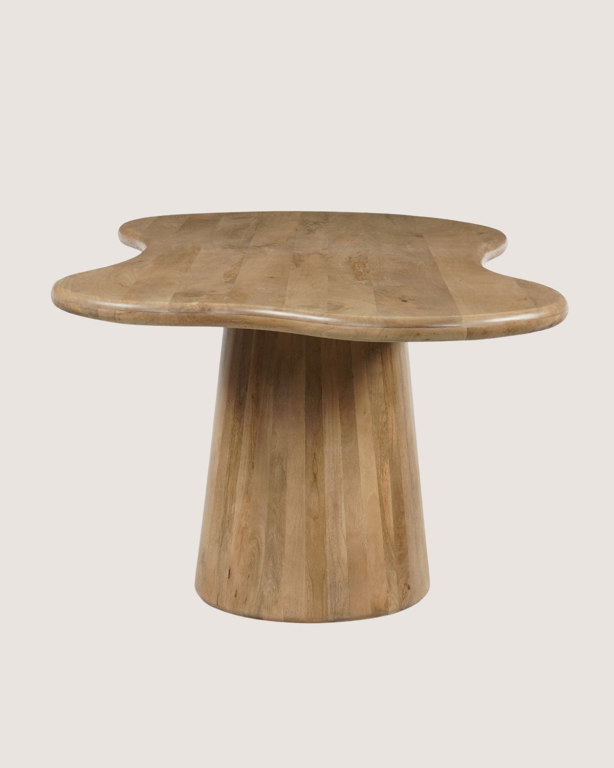 Eettafel Leo Natural with Monolithic leg- Organic | 200 cm