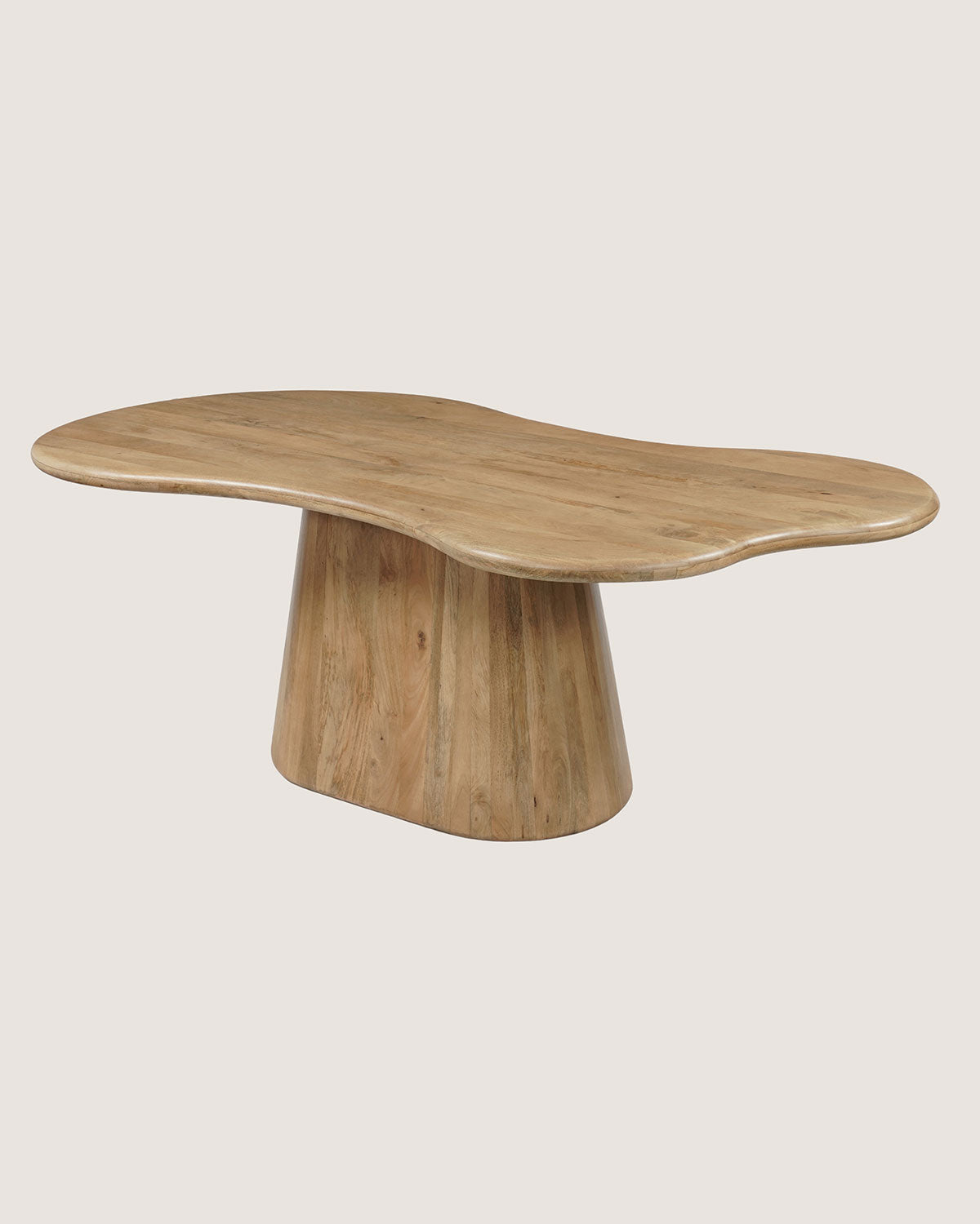 Eettafel Leo Natural with Monolithic leg- Organic | 200 cm