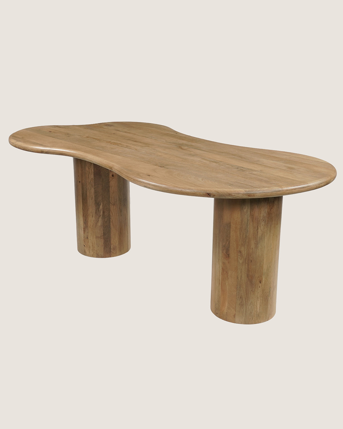 Eettafel Leo Natural with Column Leg- Organic | 200 cm