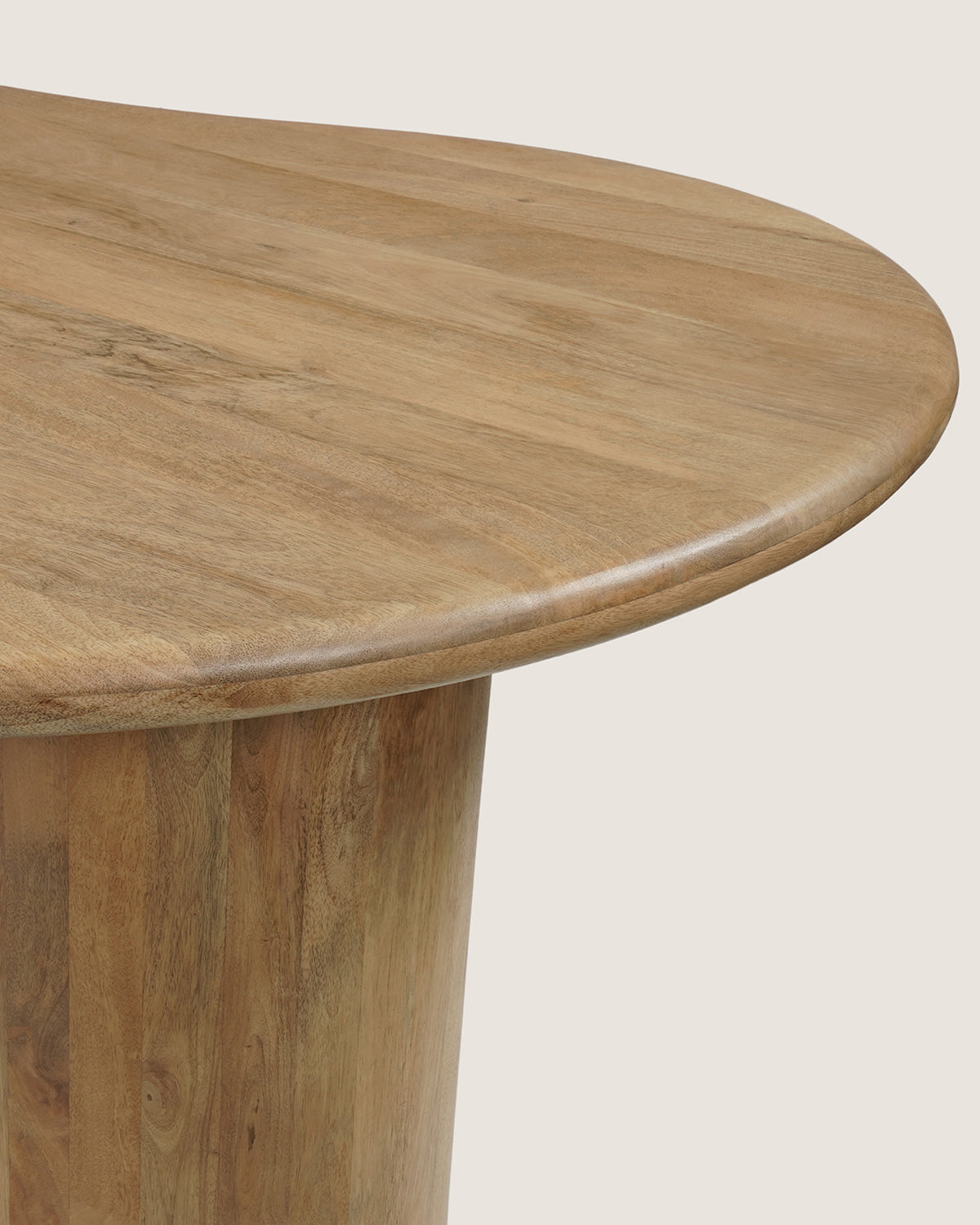 Eettafel Leo Natural with Column Leg- Organic | 200 cm
